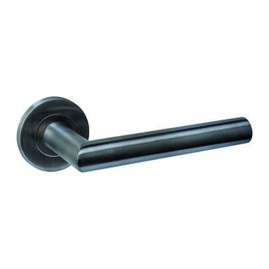 Intersteel Deurkruk Q 01 op rozet verdekt rond 52x6mm PVD antraciet