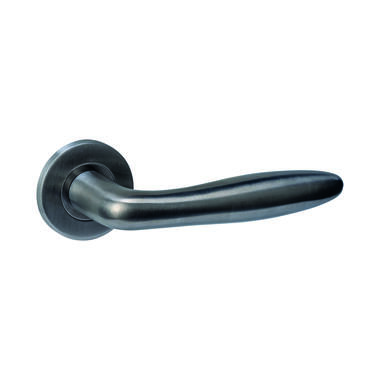 Intersteel Deurkruk Q 03 op rozet verdekt rond 52x6mm PVD antraciet