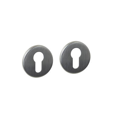 Profielcilinderrozetten verdekt rond 52x6mm RVS