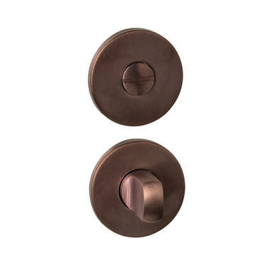 Intersteel WC-sluiting verdekt rond 52x6mm met stift 6-8mm PVD brons