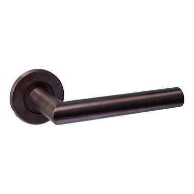Intersteel Deurkruk Q 01 op rozet verdekt rond 52x6mm PVD brons