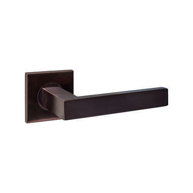 Intersteel Deurkruk Q 05 op rozet verdekt 53x53x6mm PVD brons