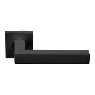 Deurkruk Gunmetal PVD Formani Basics BSQ1-G geveerde op Rozet