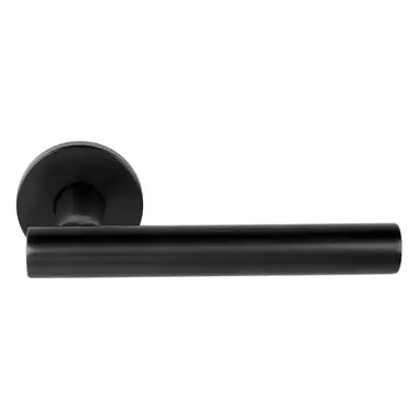 Deurkruk Gunmetal PVD Formani Basics LB7-19 geveerde op Rozet
