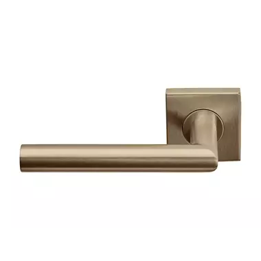 Gatdeel links PVD licht brons Basics LB2-19BSQ53 geveerd op rozet