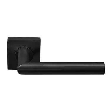 Deurkruk Gunmetal PVD Formani Basics LB2-19BSQ53 geveerde op Rozet