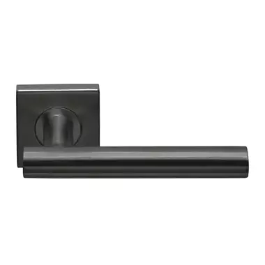 Deurkruk Gunmetal PVD Formani Basics LB2-19BSQ53 geveerde op Rozet