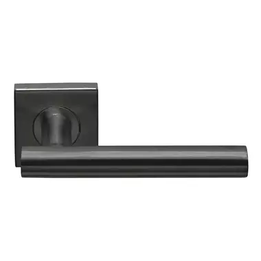 Gatdeel rechts Gunmetal PVD Formani Basics LB2-19BSQ53 geveerde op Rozet