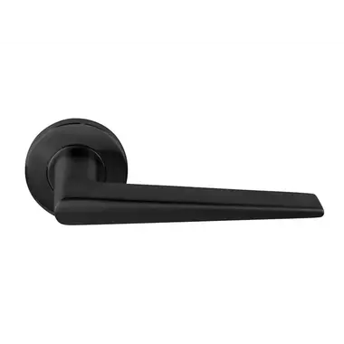 Deurkruk Gunmetal PVD Formani Basics LB21H geveerde op Rozet
