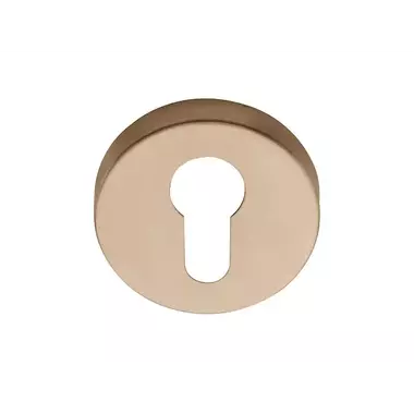 Profielcilinderrozet PVD licht brons Basics LBY50D rond 52mm
