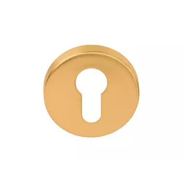 Profielcilinderrozet mat goud PVD rond