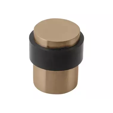 Deurstop licht brons PVD Vloermontage rond 30 mm – Formani Basics LB10D