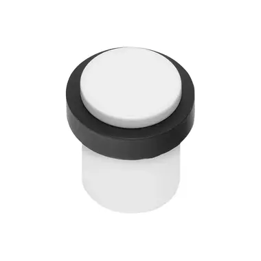 Deurstop Wit Vloermontage rond 30 mm – Formani Basics LB10D