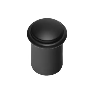 Deurstop Zwart Vloermontage rond 25 mm – Formani Basics LB25