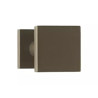 Voordeurknop Brons Vierkant 60 mm Vast op Rozet – BSQ60V