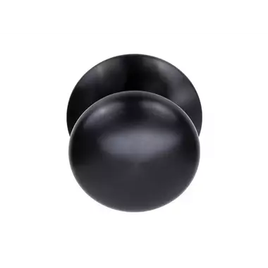 Voordeurknop Gunmetal PVD Rond 80 mm Vast op Rozet – LB80V
