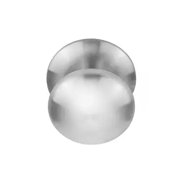 Voordeurknop RVS Rond 80 mm Vast op Rozet – LB80V