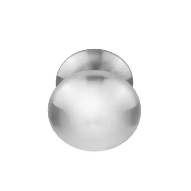 Voordeurknop RVS Rond 65 mm Vast op Rozet – LB65V