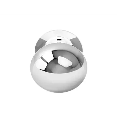Voordeurknop gepolijst RVS Rond 65 mm Vast op Rozet – LB65V
