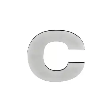 Huisletter C mat RVS PVD 77 mm – Formani Basics LBHN100-C