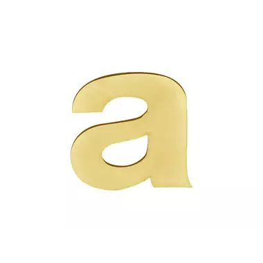 Huisletter A mat Goud PVD 77 mm – Formani Basics LBHN100-A
