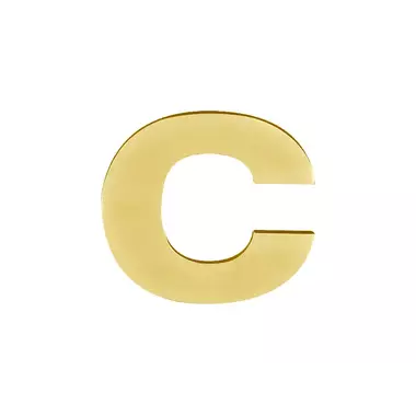 Huisletter C mat Goud PVD 77 mm – Formani Basics LBHN100-C
