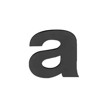 Huisletter A mat Zwart 77 mm – Formani Basics LBHN100-A