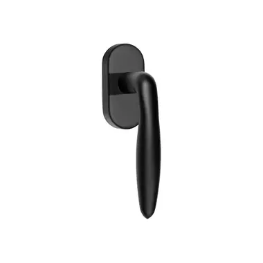 Draaikiep raamkruk Zwart LB18H-DK-O