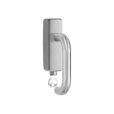 Draaikiep raamkruk RVS Afsluitbaar LB1-DKLOCK-O
