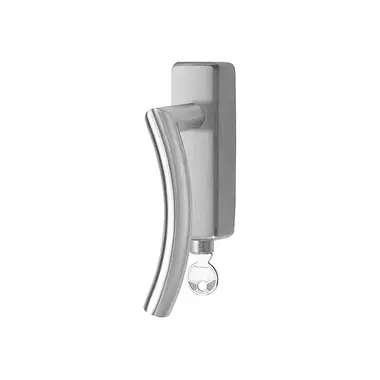 Draaikiep raamkruk links RVS Afsluitbaar LB4-DKLOCK-O