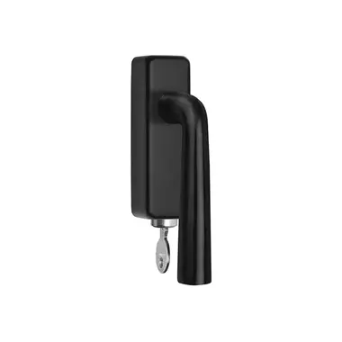 Draaikiep raamkruk Zwart Afsluitbaar LB10H-DKLOCK-O