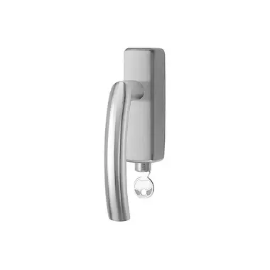 Draaikiep raamkruk links RVS Afsluitbaar LB14-DKLOCK-O