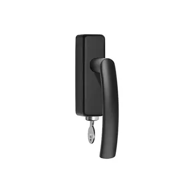 Draaikiep raamkruk rechts Zwart Afsluitbaar LB14-DKLOCK-O