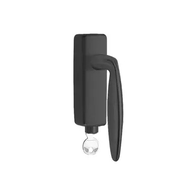 Draaikiep raamkruk Gunmetal PVD Afsluitbaar LB18H-DKLOCK-O