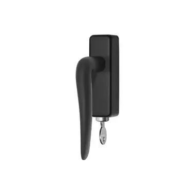 Draaikiep raamkruk links Zwart Afsluitbaar LB20-DKLOCK-O