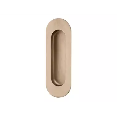 Schuifdeurkom Licht Brons PVD Ovaal 120x41mm – Formani Model LB41