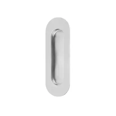 Schuifdeurkom RVS Gepolijst Ovaal 120x41mm – Formani Model LB41
