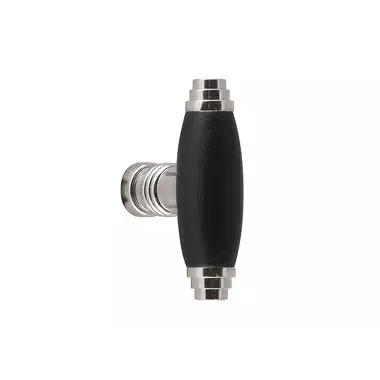 Meubelknop Nikkel en zwart ebben ovaal 58 mm – Formani Timeless 1934M