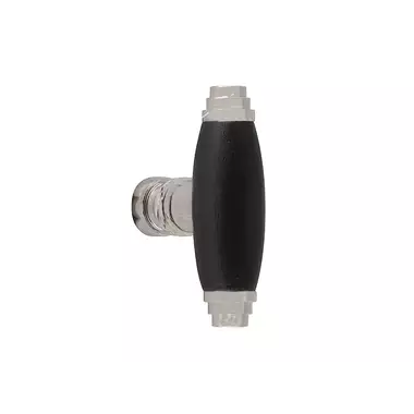 Meubelknop Mat Nikkel en zwart ebben ovaal 58 mm – Formani Timeless 1934M