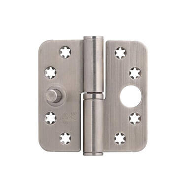 Veiligheidspaumelle SKG3 RVS 89x89x3mm DIN-links, met ronde hoeken