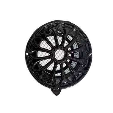 Ventilatierooster Zwart rond Retro 150mm voor buis 100mm