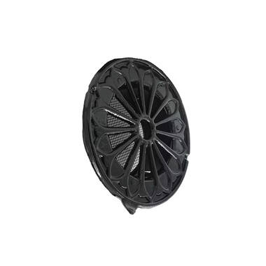 Ventilatierooster Zwart rond Retro 185mm voor buis 125mm