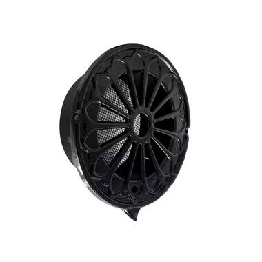 Ventilatierooster Zwart rond Retro 185mm voor buis 150mm