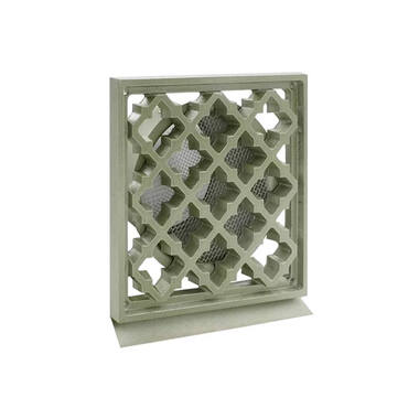 Ventilatierooster Brons-tint vierkant Retro 160x160mm voor buis 100mm