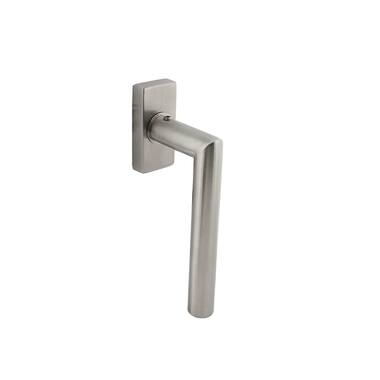 Intersteel Raamkruk Jura op rechthoekige rozet rvs