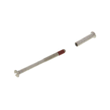 Patentboutje zelfborgend nikkel m/dopmoer 4x45mm