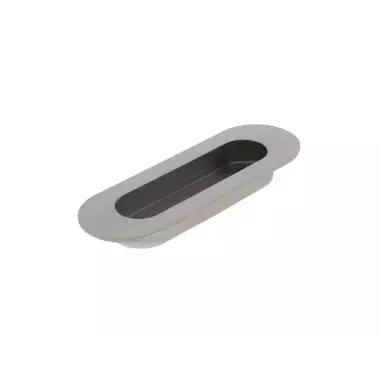 Intersteel Schuifdeurkom ovaal 120x40mm blind rvs geborsteld