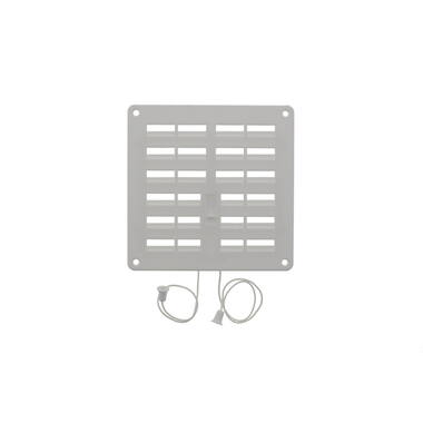 Ventilatierooster Wit kunststof 160x160mm afsluitbaar met trekkoord