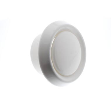 Ventliatierooster Wit rond 125mm met aansluitbus