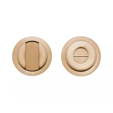 WC-sluiting Licht Brons PVD Rond 57 mm voor Schuifdeuren - Formani Basics LB57S